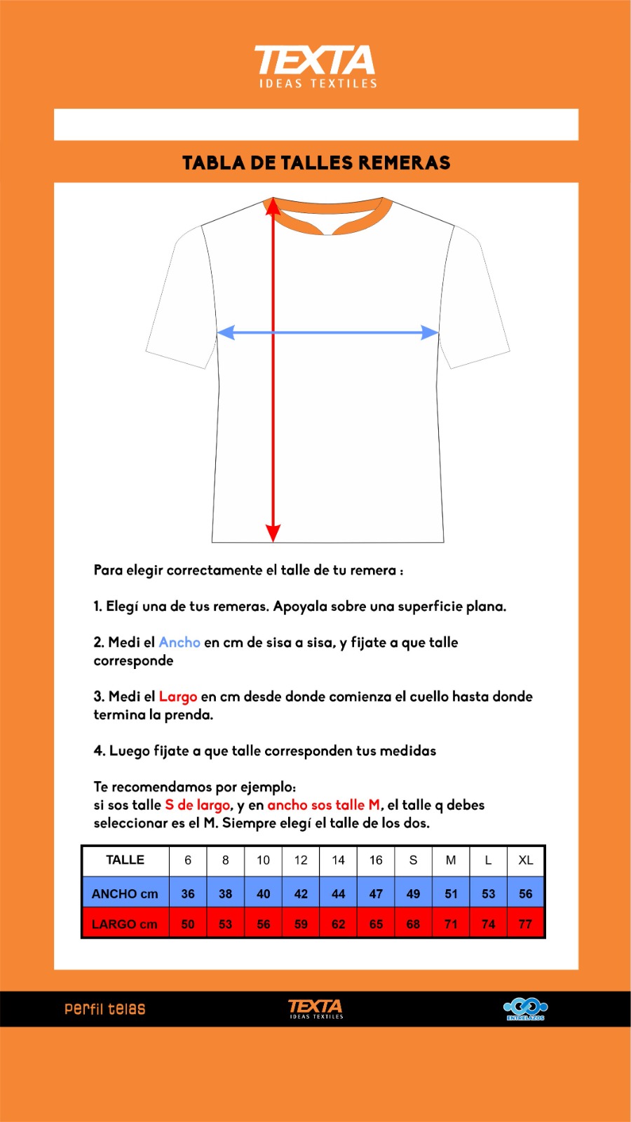 TABLA DE TALLES REMERA